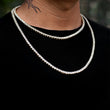 Load image into Gallery viewer, Square Cut Tennis Chain 4mm
