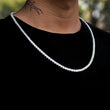 Load image into Gallery viewer, Square Cut Tennis Chain 4mm