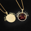 Load image into Gallery viewer, Diamond Custom Personalized Letter Picture Photo Necklace In White Yellow Rose Gold DRMD Jewelry