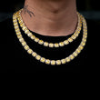 Load image into Gallery viewer, Yellow Stones Glacier Clustered Tennis Chain in Yellow Gold