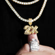 Load image into Gallery viewer, Custom Small Baguette Number Necklace