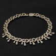 Load image into Gallery viewer, Iced Dripping Infinity Chain (15mm) in Yellow Gold