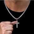 Load image into Gallery viewer, Baguette Cross Necklaces