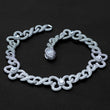 Load image into Gallery viewer, Iced Butterfly Infinity Chain (15mm) in White Gold