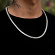 Load image into Gallery viewer, Square Cut Tennis Chain 5mm