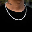 Load image into Gallery viewer, Round & Square Cut Tennis Chain 6mm