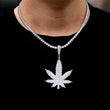 Load image into Gallery viewer, Iced Leaf Necklace