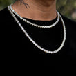 Load image into Gallery viewer, Square Cut Tennis Chain 5mm