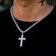 Load image into Gallery viewer, Baguette Cross Necklaces