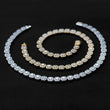 Load image into Gallery viewer, Clustered Tennis Necklace (10mm) in White Gold