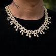 Load image into Gallery viewer, Iced Dripping Infinity Chain (15mm) in Yellow Gold