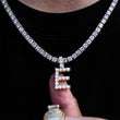 Load image into Gallery viewer, Diamond Single Initial Letter Necklace+Chain