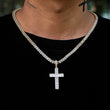 Load image into Gallery viewer, Baguette Cross Necklaces