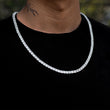 Load image into Gallery viewer, Square Cut Tennis Chain 5mm
