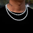Load image into Gallery viewer, Round & Square Cut Tennis Chain 6mm