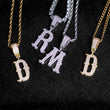 Load image into Gallery viewer, Iced City Font Single Letter Necklace+Chain