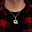 Load image into Gallery viewer, Single 2 Layer Luxury Initial Letter Necklace+Chain