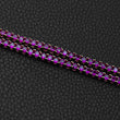 Load image into Gallery viewer, Ruby Stones Round Cut Tennis Chain (3mm) in Yellow Gold