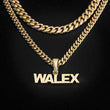Load image into Gallery viewer, Custom Solid Block Letter Name Necklaces