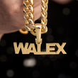 Load image into Gallery viewer, Custom Solid Block Letter Name Necklaces