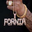 Load image into Gallery viewer, Dripping Custom Letter Name Necklace