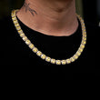 Load image into Gallery viewer, Yellow Stones Glacier Clustered Tennis Chain in Yellow Gold