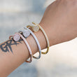 Load image into Gallery viewer, Iced Nail Bracelet in White Yellow Rose Gold DRMD Jewelry