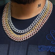 Load image into Gallery viewer, Large Stone Diamond Cuban Link Chain (10mm) in Rose Gold