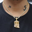 Load image into Gallery viewer, Iced diamond Medium Jesus Necklace Pendant