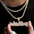 Load image into Gallery viewer, Custom DRMD Script Font Letter Name Necklaces