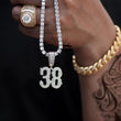 Load image into Gallery viewer, Custom City Font Number Necklaces
