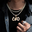 Load image into Gallery viewer, Custom Baguette Letter Name Necklaces