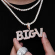 Load image into Gallery viewer, Custom Baguette Letter Name Necklaces
