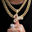 Load image into Gallery viewer, Custom Baguette Script Name Necklace
