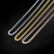 Load image into Gallery viewer, Gold Cuban Link Chain 3mm