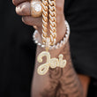 Load image into Gallery viewer, Custom Baguette Script Name Necklace