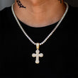 Load image into Gallery viewer, Diamond Round Cross Pendant