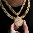 Load image into Gallery viewer, Spinning Diamond Custom Letter NecklacesSpinning Diamond Custom Letter Necklaces