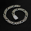 Load image into Gallery viewer, Iced Figaro Chain (19mm) in Yellow Gold