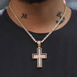 Load image into Gallery viewer, Diamond Two Side Cross Necklaces