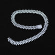 Load image into Gallery viewer, Diamond Spiked Link Chain (15mm) in White Gold