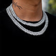 Load image into Gallery viewer, Diamond Spiked Link Chain (15mm) in White Gold