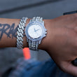 Load image into Gallery viewer, Diamond Baguette Watch In White Gold DRMD Jewelry
