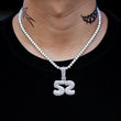 Load image into Gallery viewer, Large 3D Bubble Custom Number Necklace