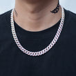 Load image into Gallery viewer, Women's Diamond Cuban Link Choker (10mm) in Rose/White Gold DRMD Jewelry
