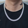 Load image into Gallery viewer, Women's Diamond Cuban Link Choker (10mm) in White Gold DRMD Jewelry