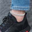 Load image into Gallery viewer, 10mm Women's Cuban Link Anklet in White Gold