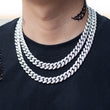 Load image into Gallery viewer, BUNDLE - Miami Cuban Link Chain (12mm) 2PCS in White Gold