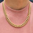 Load image into Gallery viewer, 12mm Miami Cuban Link Chain In Yellow Gold