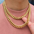 Load image into Gallery viewer, 12mm Miami Cuban Link Chain In Yellow Gold